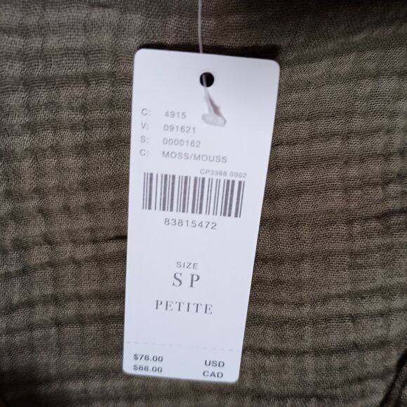 Anthropologie Dress Mini Womens S Moss Green Flounced Ruffle Coastal Boho Tunic - Picture 6 of 8